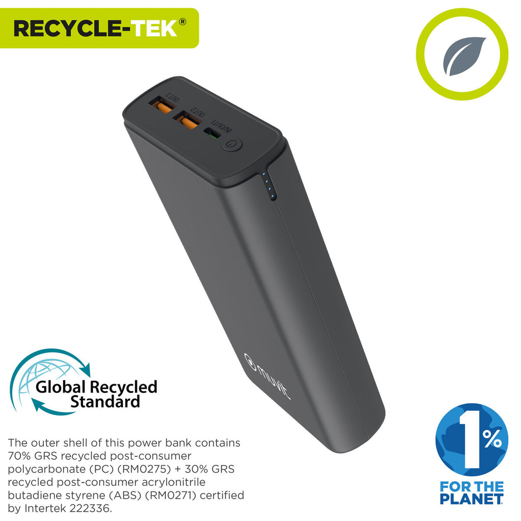 Powerbank Muvit for Change DP200G-R-PD Black 20 W-6