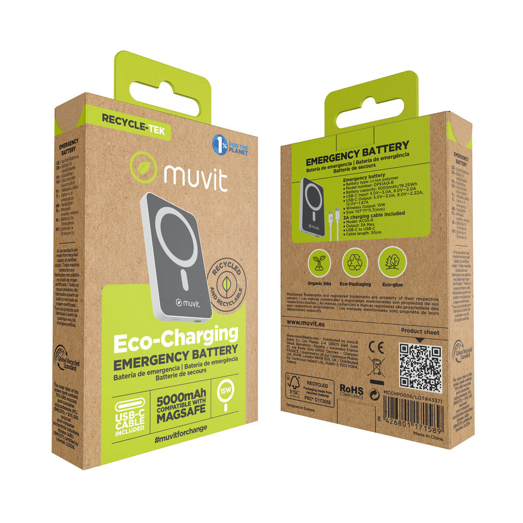 Powerbank Muvit for Change DP51AQ-R White 5000 mAh-8