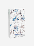 Blue Floral Power Bank 5000mah (USB-A + USB-C Ports)-0